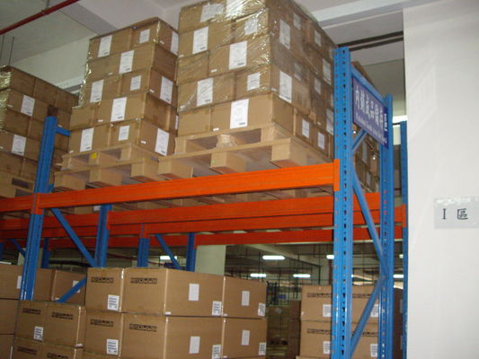 kopen Het aangepaste Rek van de de Plichts Dubbele Diepe Pallet van Metaalhavey met Vorkheftruck het Werken online vervaardiging