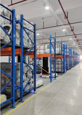 Aanpasbaar stoffenrolopsysteem met vorkheftruck of AGV-operatie voor middelgrote en kleine magazijnruimte